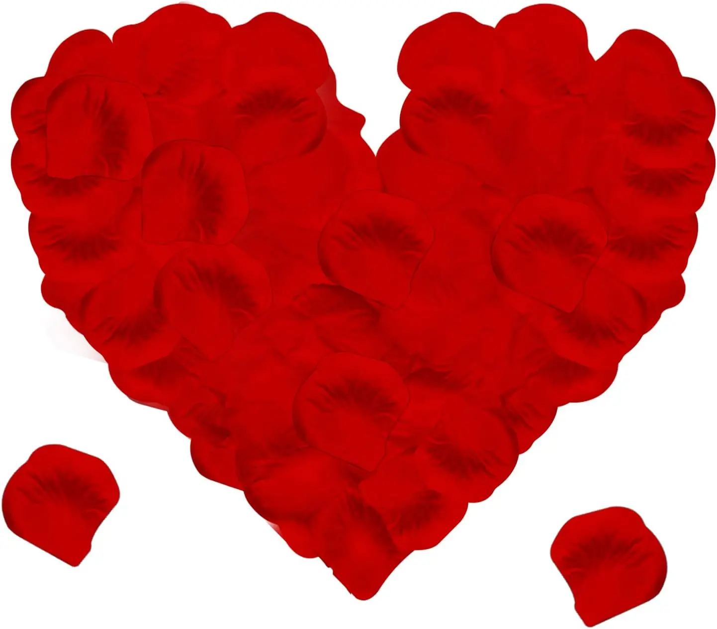 1200 Pieces Silk Rose Petals, Artificial Red Rose Flowers No-Taste Fade Emulation Rose Petals for Romantic Scenes Wedding Anniversary, Confession Decoration,Birthday