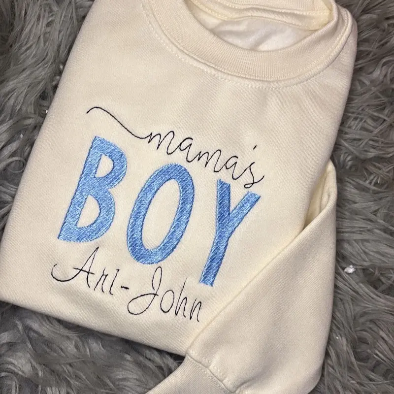 Personalised Mamas Boy Sweater for Boys - Kids Fashion - Hoodie, Boyswear 0