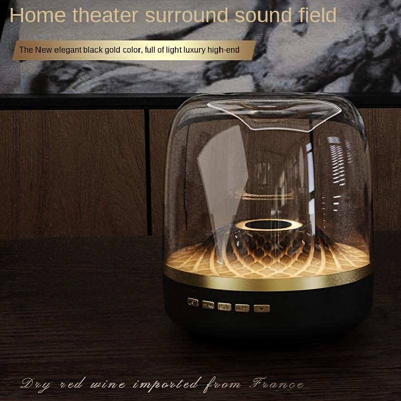 RISELDAJOR   Stereo Sound Wireless Home Speaker: 5W - 10W Power, Single Speaker, 18650 500mAh Lithium Battery, USB - C Charging, Push - Button Control, Table - Top Mounting, 5 Diamond - Effect Lighting Themes for Music Players 2