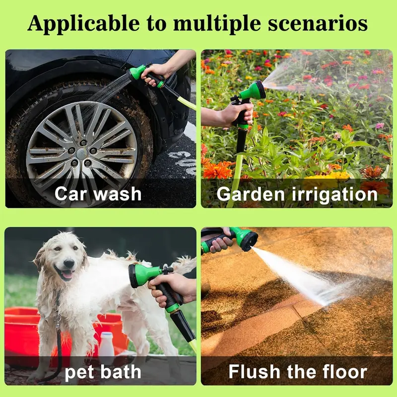 Hose Pipe, Heavy Duty Garden Hoses 100 Feet (31m), Flexible Hosepipes for Garden, Plant Watering System, Safe Drinking Water Hose with Swivel Handle (Bright Green) 6