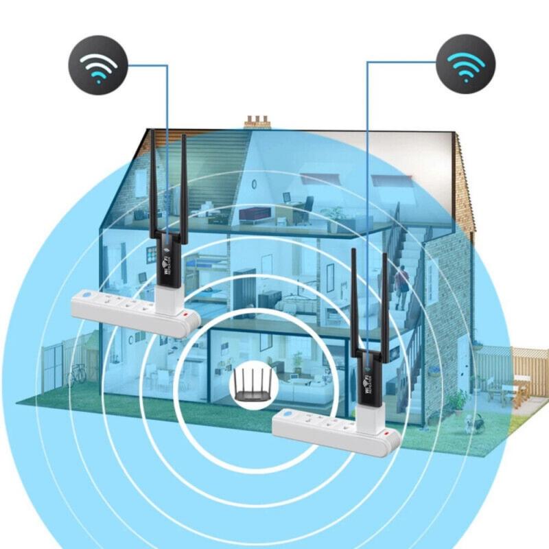 Product Introduction of 300Mbps WiFi Signal Extender Range Repeater Booster Internet Amplifier Router UK 12