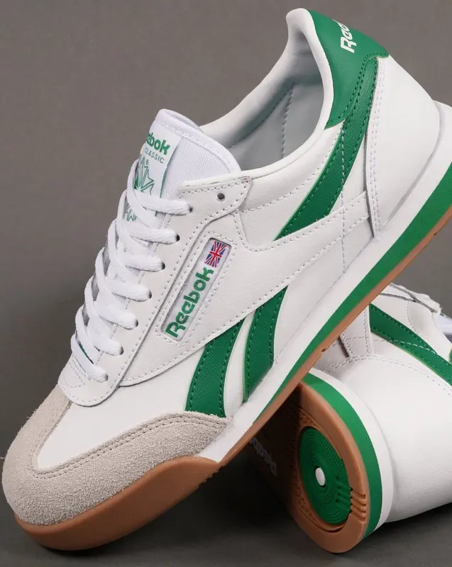 Reebok Campio XT Trainers White/Glen Green/Gum 0