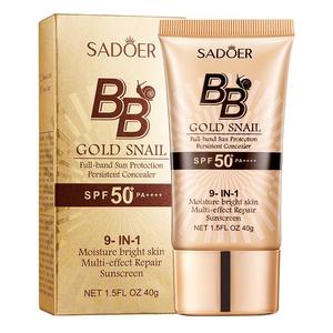 40g Snail Sunscreen SPF 50+ BB Cream, Moisturizing Primer, Hydrating Sunscreen, Sunscreen Foundation, Face Makeup Primer
