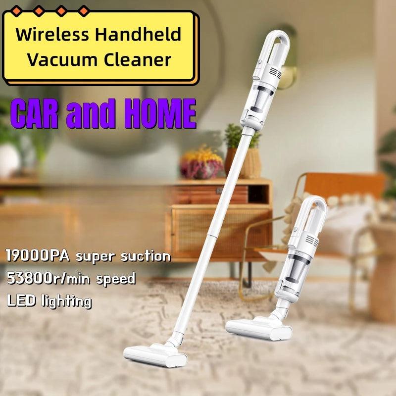 Multifunction Wireless Car Vacuum Cleaner | 19,000Pa Powerful Suction with Metal Filter | Portable Handheld Cleaning Machine for Home & Auto 2