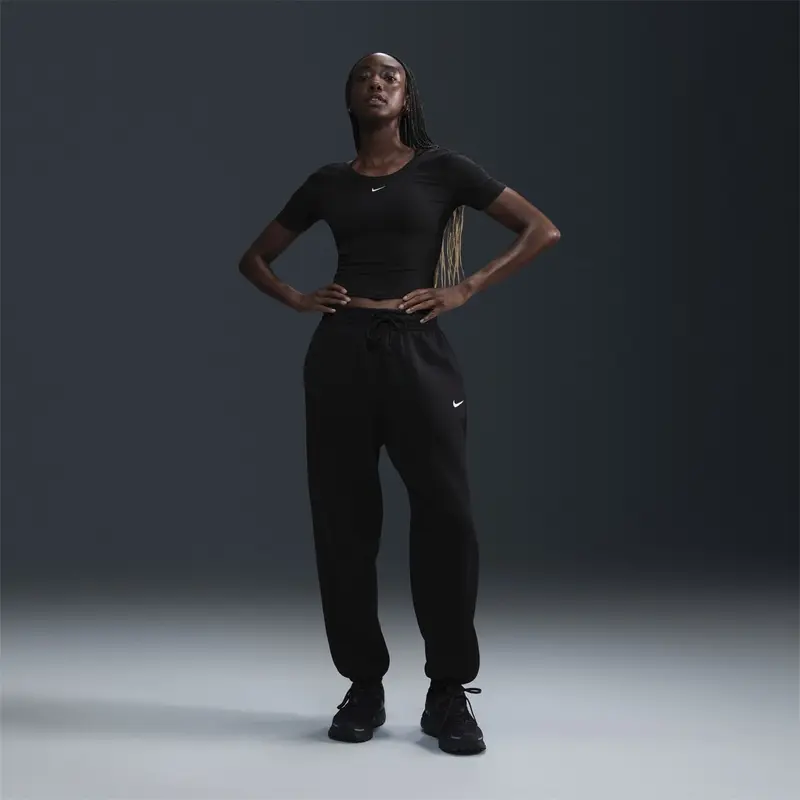 Nike Womens Phoenix Fleece Joggers Sweatpants Jogging Bottoms Closed Hem 3