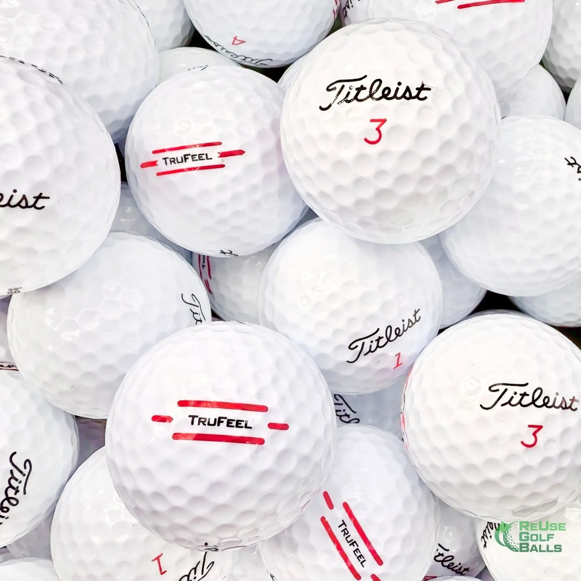Titleist TruFeel Golf Balls - 12/24/48/100 Pack Mint/Grade A High Quality Best Bulk Buy Lake Golf Balls - Free Shipping