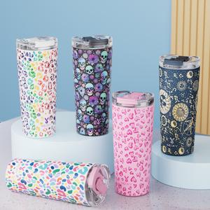 【 Meoky Tumbler 】 24 Oz Car Water Bottle, Cute Water Bottle, Tumbler, Made Of Food Grade Stainless Steel Material, Non-Slip Bottom, Can Keep Warm For 8 Hours Or Cool For 24 Hours, Holiday Gift