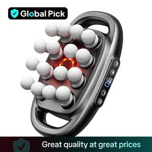 16-head Massager, Rechargeable Muscle Massager, Portable Handheld Muscle Massager for Home & Travel, Personal Care Appliances, White Massagers, USB Rechargeable Massagers