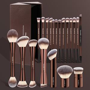 Maange Professional Makeup Brush Set, 20pcs/set Soft Aluminum Tube Makeup Brush, Eyeshadow Brush Set, Makeup Accessories Gift for Friends, Glitz and Glam Brushes Brushes Set, Cosmetics Tool Kits, Beauty Travel Brush, Concealer Brush, Makeup Tools Set