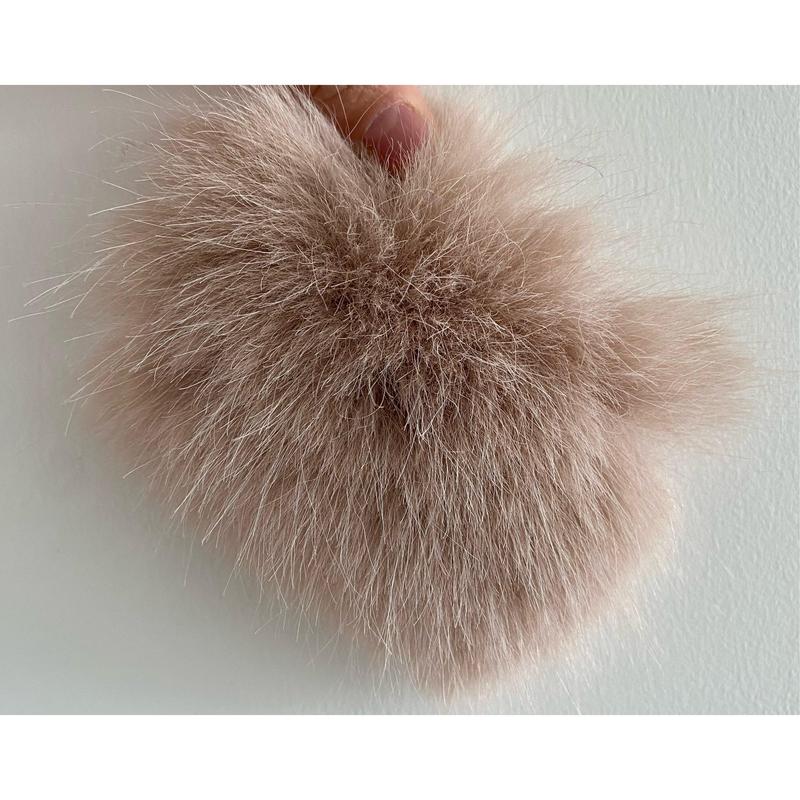 Classic 5 Row Sand Faux Fur Jacket 2