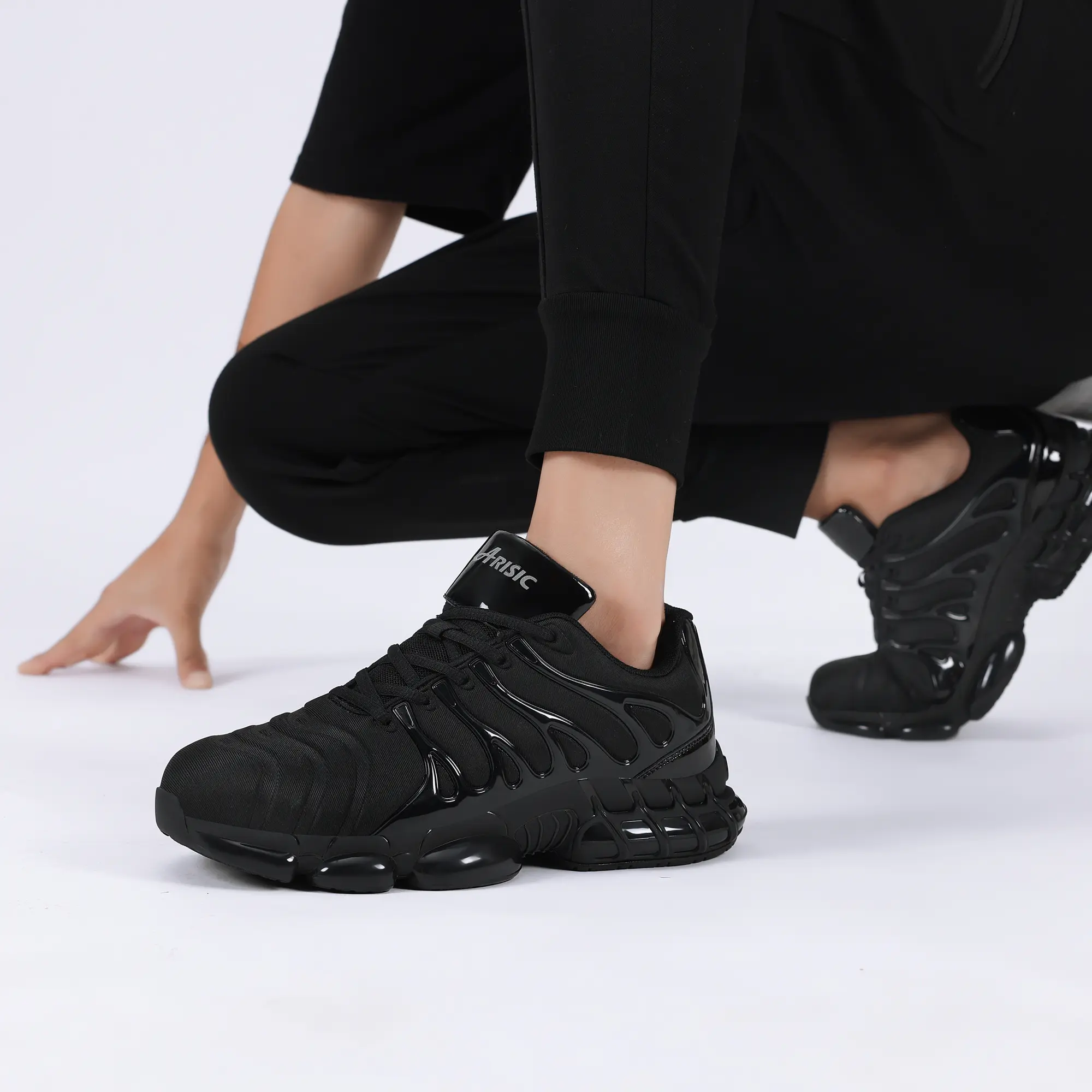 Mens Casual Trainers Lightweight Anti-Smashing Trainers Comfortable Fashion Sneakers Non Slip Shoes with Air Cushion for Industrial Warehouse Footwear