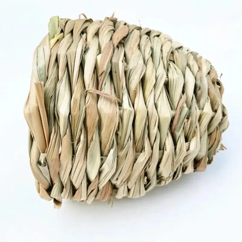 Hamster Avoiding Grass Nest, Grass House Grinding Teeth, Hand Woven Small Pet Grass Nest, Hamster Nest, Parrot Bird Toy 4