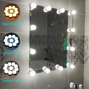 Modern LED Vanity Mirror Light Bulb, USB Rechargeable Dimmable Fill Light, Suitable for Home Bedroom, Bathroom and Vanity, Makeup Room Light, Valentine's Day Gift, Makeup Products, Home Lamp, Wall Mounted Lights, Adjustable Lights