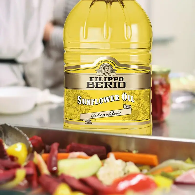 Sunflower Oil, Cooking Oil, Large Sunflower Oil, Bulk Bottle, 5l Taffy 1