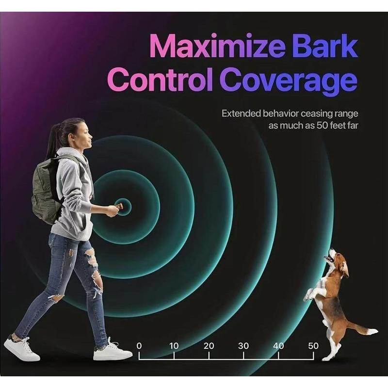 Dog Bark Deterrent Device Stops BadBehavior -No need yell or swat, Just point toa dog, Hit the button -Long-range ultrasonicanti bark tool 2