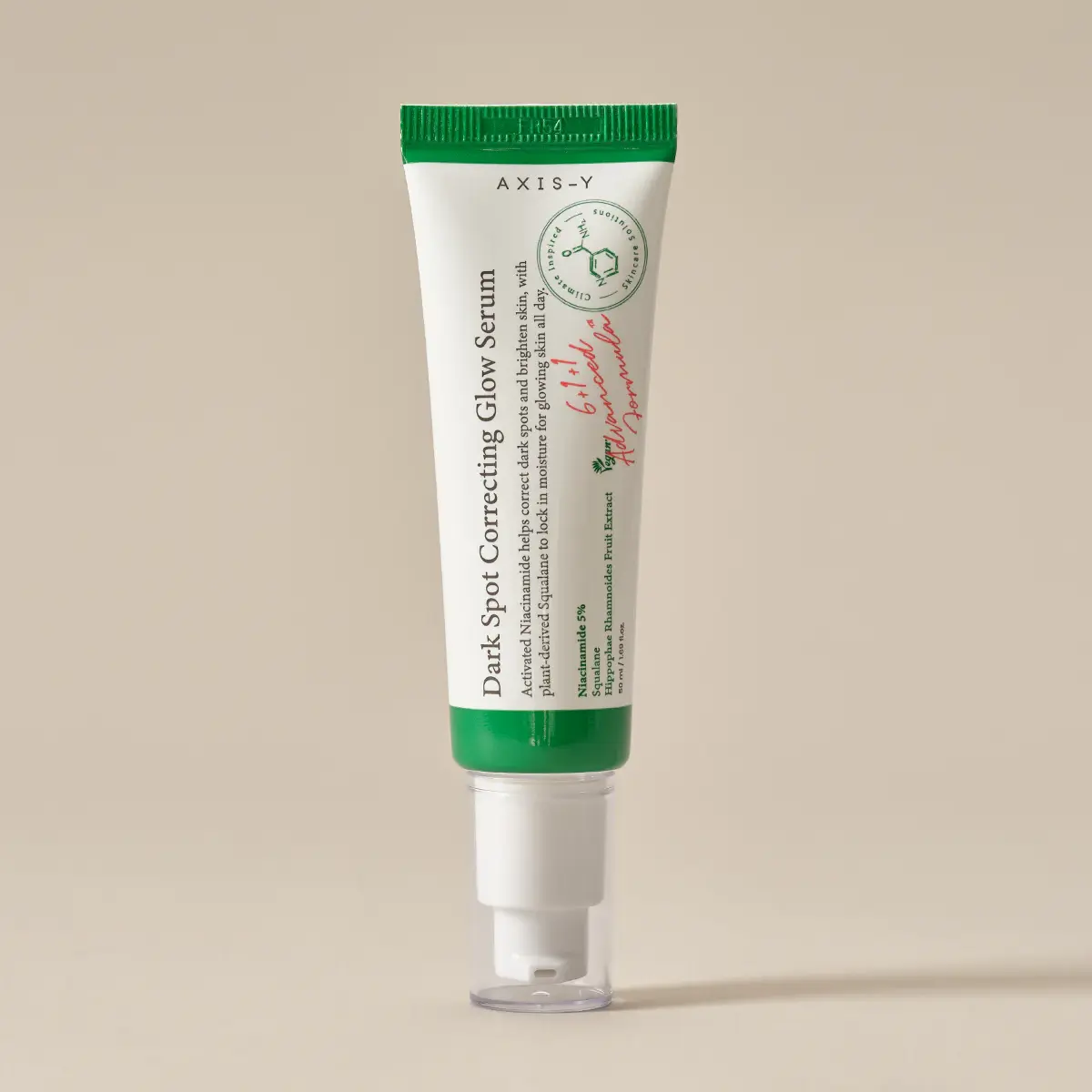 Axis Y Dark Spot Correcting Glow Serum with 5% Niacinamide & Rice Bran for Uneven Skin Tone - 50ml - Comfort Korean hyaluronic growth