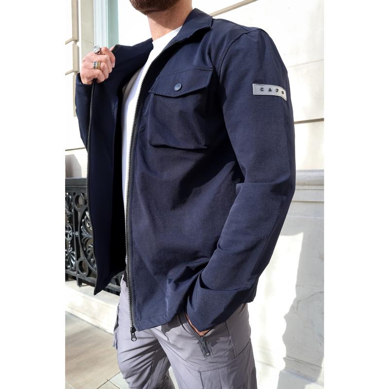 Capo BUTTON Jacket - Navy 4