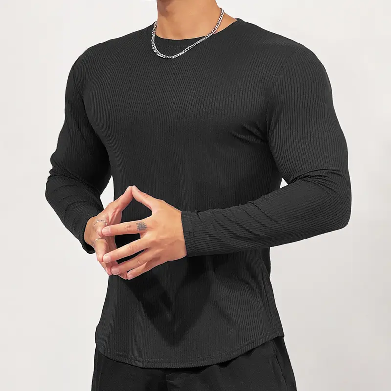 Fitness Muscle Men's Training Long Sleeve T-Shirt for Bodybuilding 4