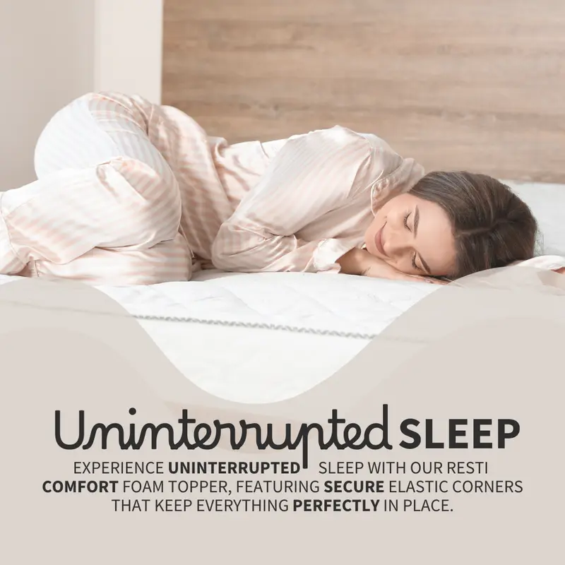 Resti Comfort Foam Mattress Topper - Ultimate Comfort and Pressure Relief 8