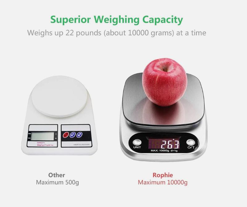 10KG Kitchen Scales Digital Electronic LCD Cooking Baking Food Weighing Scale UK 5