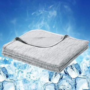 Cooling Blanket, Summer Blanket, Thin Lightweight Breathable Soft Double Side Enhanced Blanket for Bed, Couch, Sofa, Home Office, Comfy Bedding