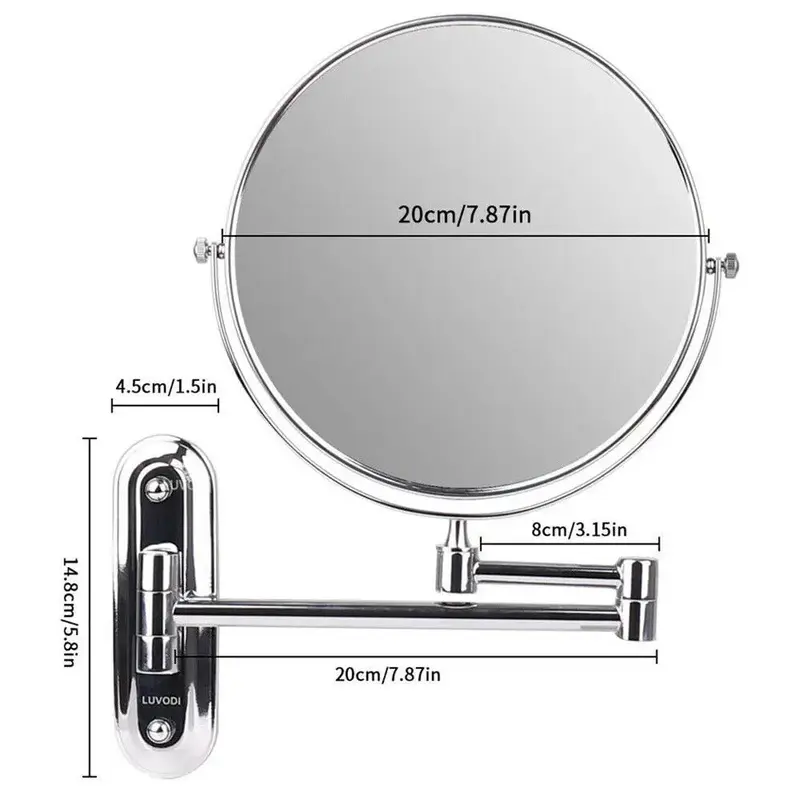 Double Sided Vanity Bathroom Mirror Shaving 1