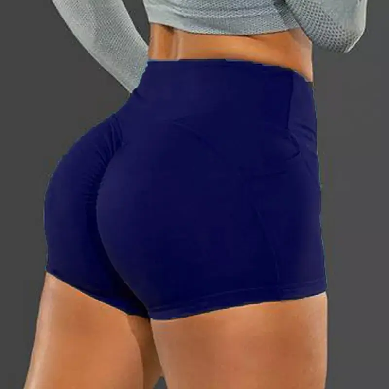 Hot Pants High Waist Yoga Shorts Butt Lift Scrunch Booty Gym WOMENS Sport Bottom 1