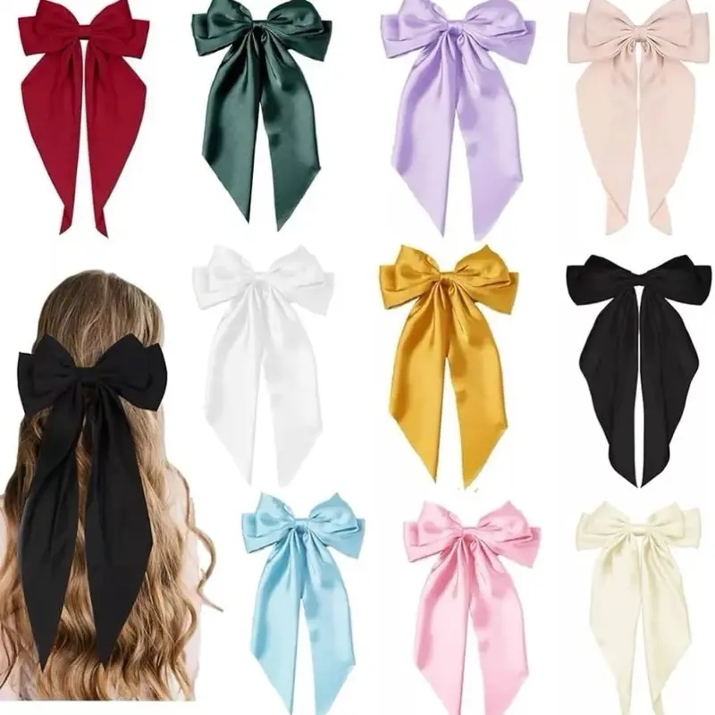 Large Oversized Bow Knot Hair Clip - Girls Fashion Accessory in Various Colors