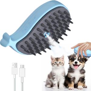 Pet Grooming Spray Comb, 1 Count Pet Hair Removal Brush, Pet Grooming Tool for Dog & Cat, Massage Comb Anti-flying Hair