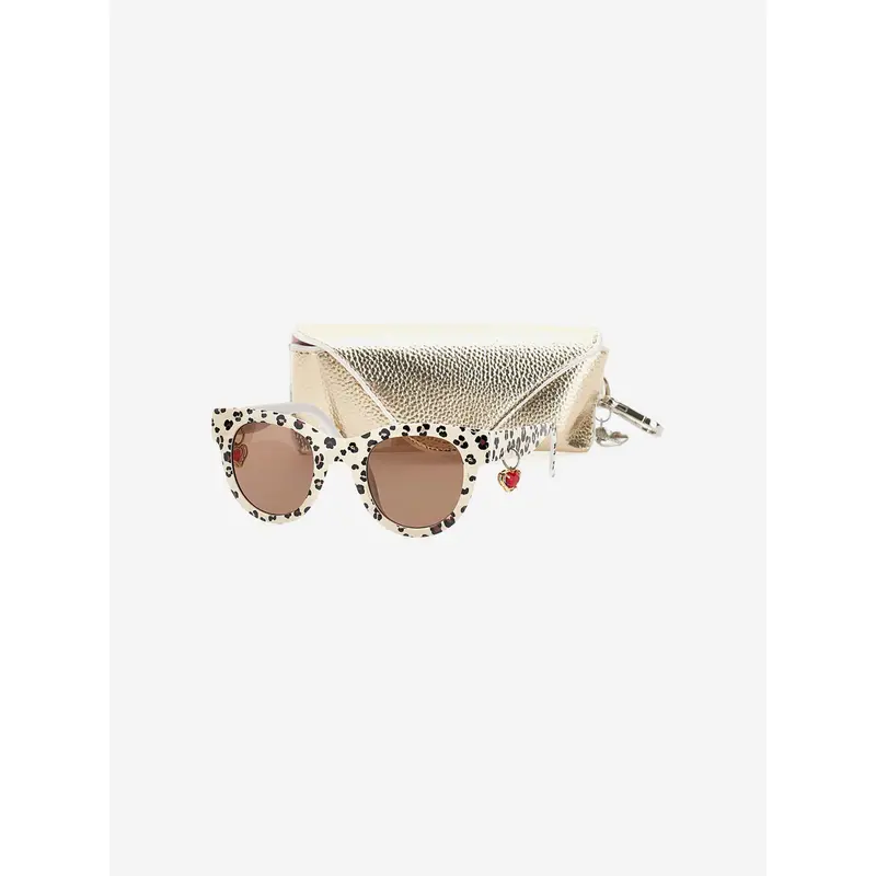 Girls Leopard Sunglasses With Case in Multicolour 2