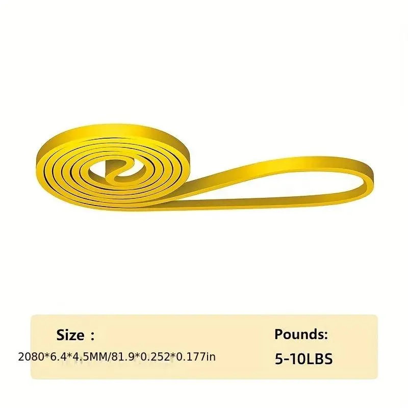 1pc Elastic Resistance Band Exercise Expander Stretch Fitness Rubber Band Pull Up Assist Bands For Training Pilates Home Gym Workout 5