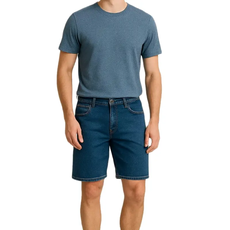 Men's denim short 100% cotton Casual Classic Pocket Jean Menswear Underwear Trouser 0