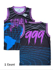 Men's #999 Basketball Jersey, Loose Letter & Number Embroidering Basketball Vest, Breathable Basketball Jersey for Sports Training