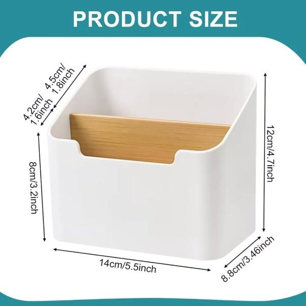 Product Introduction of Phone&TV Remote Control Storage Box Desk/Wall Mount Makeup Holder Home Organizer 5