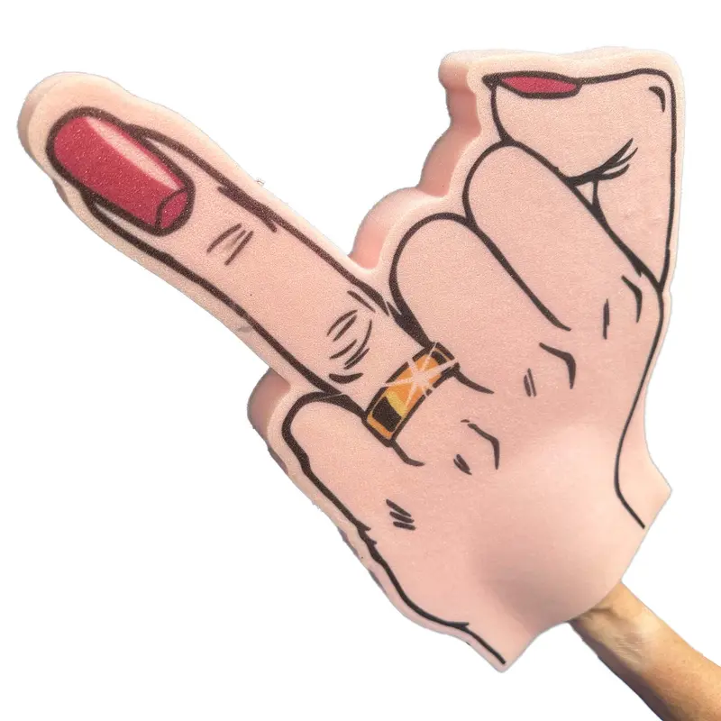 Bride to Be Hen Party Ring Finger Foam Hand 4