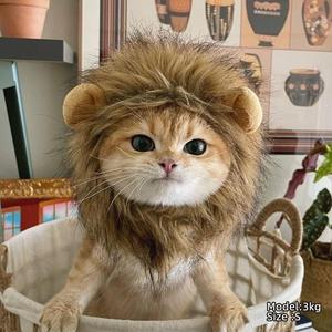 Lion Design Pet Hat, 1 Count Cute Animal Design Pet Headband, Pet Accessories For Cats