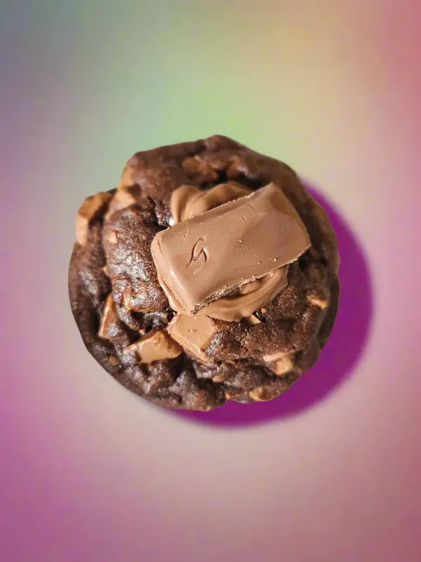 Gourmet Handmade Cookies - Individual/Single Cookie in Your Chosen Flavour, Including Classic Chocolate, Red Velvet, Peanut Butter, Speculoos, Kinder, Cherry Bakewell, Galaxy, Caramilk, and More! yummy treats choc chip viral 7