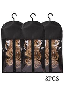 Hair Extension Storage Bag, Dust-proof Wig Storage Bag with Hanger, Hair Salon Tools & Accessories for Women & Girls