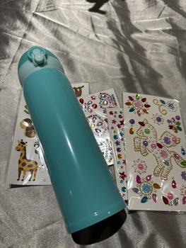 Product Review of [NovaHome] Unicorn Gemstone Sticker Sports Water Bottle - BPA Free Art and Craft Kit for Kids Age 6-12 Years Old, Leakproof and Decorate Your Own Water Bottle with Glitter Gems - Great Birthday, Valentines and Christmas Gift Idea for Children. from J**Q 0