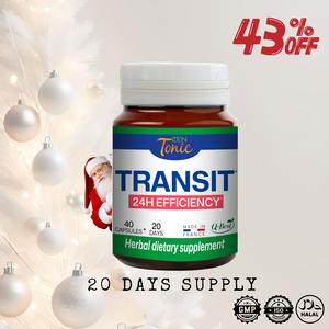 Zen&Tonic Transit 20-day Detox & Skin Nourishment 560mg per Serving 40 Capsules Made in France All-Natural Ingredients for Digestive Health & Radiant Skin