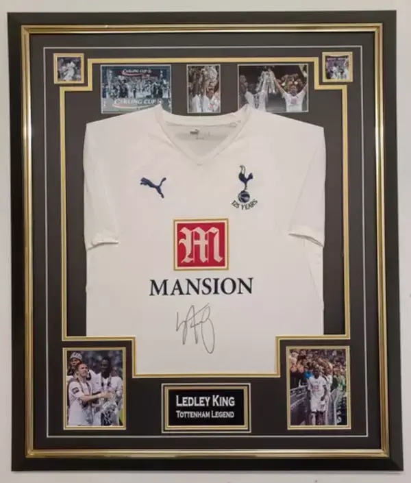 Ledley King of Tottenham Signed Shirt Autographed Jersey * Aftal Dealer Cert 0