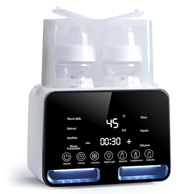 Baby Bottle Warmer Steriliser Fast Milk Warmer with LCD Display and Timer UK 3