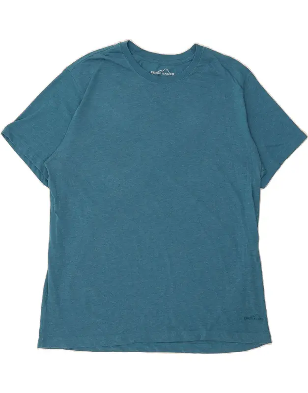 Pre-Owned Vintage EDDIE BAUER Mens T-Shirt Top XL Blue Cotton 0