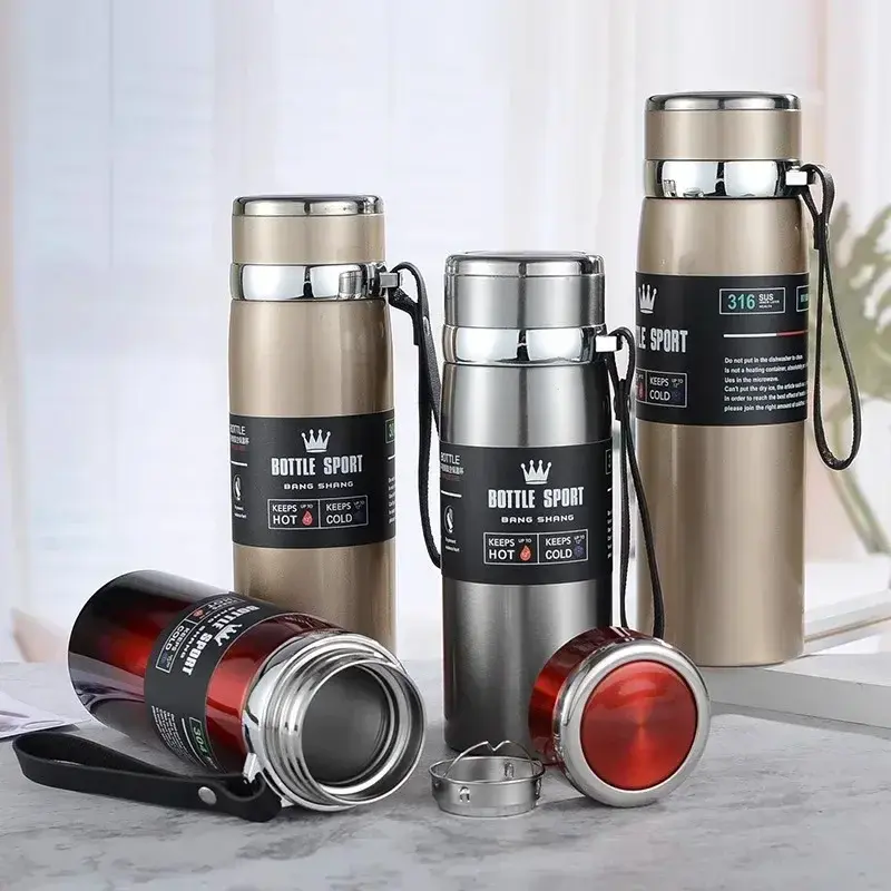 Water Bottle Keep Cold and Hot Water Bottle Thermos for Coffee Tea Vacuum Flasks Stainless Steel Thermos Bottle gifts 5