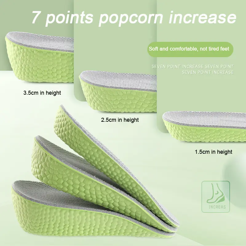 Height Increase Insole Invisible Inner Heightening Pad Sneaker Half Cushion Sports Shoes Boost Pads for Men Women 1.5-3.5 CM 5