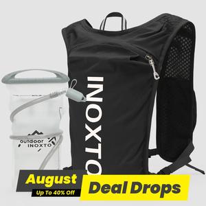 Sporty Unisex's Letter Print 1.5l Hydration Vest Backpack, Waterproof Lightweight Contrast Mesh Sheer Zipper Running Vest Bag, Sport Accessories for Hiking Running Cycling Fishing Pickleball Tennis, Running Vest