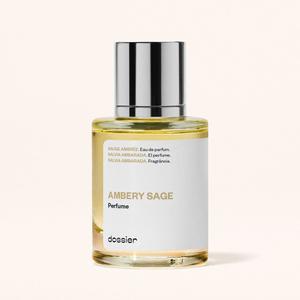 Ambery Sage, Dossier, Unisex Perfume, 50ml, Eau de Parfum, Bitter Almond, Sage, Lavender, Leathery Notes, Orris, Vanilla, Amber, Blond Woods, Tonka Bean