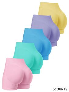 Women's Solid Color High Waist Shapewear Shorts, Tummy Control Butt Lifting Shapewear Bottoms, Ladies Tighter Fit Shapewear for All Seasons, Shapewear Garment