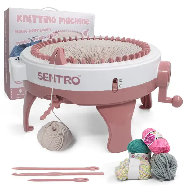 48-Needle Knitting Machine - Create Wool Scarves & Hats Effortlessly 0