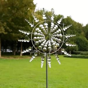 Wind Spinner, 1 Count Unique & Magical Rotating Metallic Windmill For Outdoor Garden